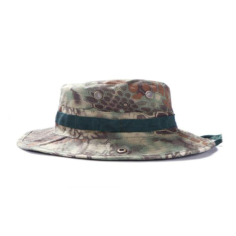 Taktikaline meeste kaameraarmee sõjaväelane Boonie Bush džungli päikesemüts väljas matkamise kalapüügi müts klassikaline ümar müts