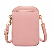 Naiste 3-kihiline mood reguleeritav rihm Oxfordi riidest Crossbody käekott Telefonikott Ühe õlaga mini tõmblukuga rahakott rahakott iga päev