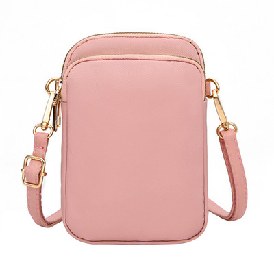 Naiste 3-kihiline mood reguleeritav rihm Oxfordi riidest Crossbody käekott Telefonikott Ühe õlaga mini tõmblukuga rahakott rahakott iga päev