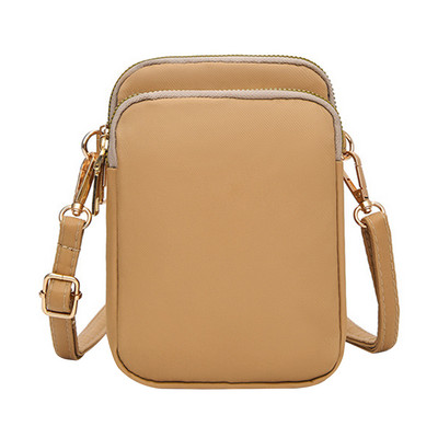 Naiste 3-kihiline mood reguleeritav rihm Oxfordi riidest Crossbody käekott Telefonikott Ühe õlaga mini tõmblukuga rahakott rahakott iga päev