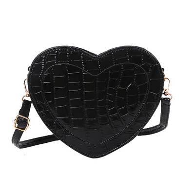 Γυναικεία πορτοφόλια και τσάντα μόδας Κόκκινη τσάντα ώμου σε σχήμα καρδιάς Γυναικεία τσάντα χιαστί με αλυσίδα Γυναικεία τσάντα και τσάντα συμπλέκτη