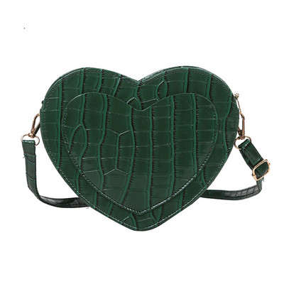 Γυναικεία πορτοφόλια και τσάντα μόδας Κόκκινη τσάντα ώμου σε σχήμα καρδιάς Γυναικεία τσάντα χιαστί με αλυσίδα Γυναικεία τσάντα και τσάντα συμπλέκτη