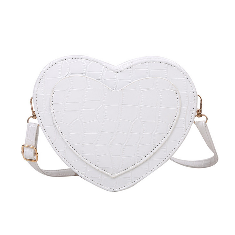 Γυναικεία πορτοφόλια και τσάντα μόδας Κόκκινη τσάντα ώμου σε σχήμα καρδιάς Γυναικεία τσάντα χιαστί με αλυσίδα Γυναικεία τσάντα και τσάντα συμπλέκτη