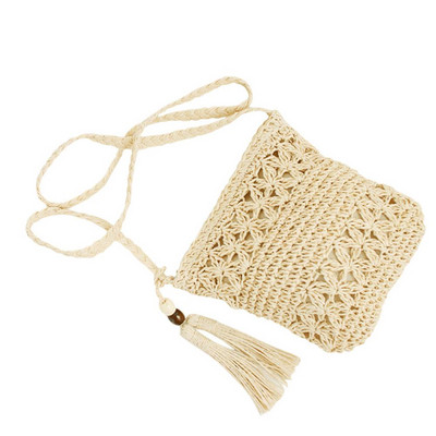 Дамски чанти Messenger Ins Hot Sale Hollow Out Woven Single shoulder Crossbody Tassel Beach Casual Straw Bag for Women girl bag