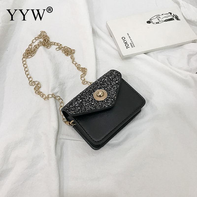 Мини дамска чанта за през рамо от изкуствена кожа Малки чанти за през рамо Висококачествена дамска чанта за момичета Ежедневни чанти Едноцветни водоустойчиви