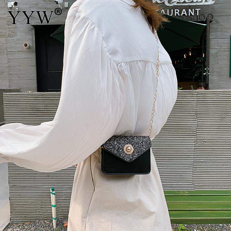 Мини дамска чанта за през рамо от изкуствена кожа Малки чанти за през рамо Висококачествена дамска чанта за момичета Ежедневни чанти Едноцветни водоустойчиви