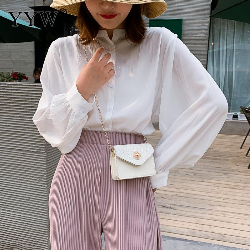 Мини дамска чанта за през рамо от изкуствена кожа Малки чанти за през рамо Висококачествена дамска чанта за момичета Ежедневни чанти Едноцветни водоустойчиви