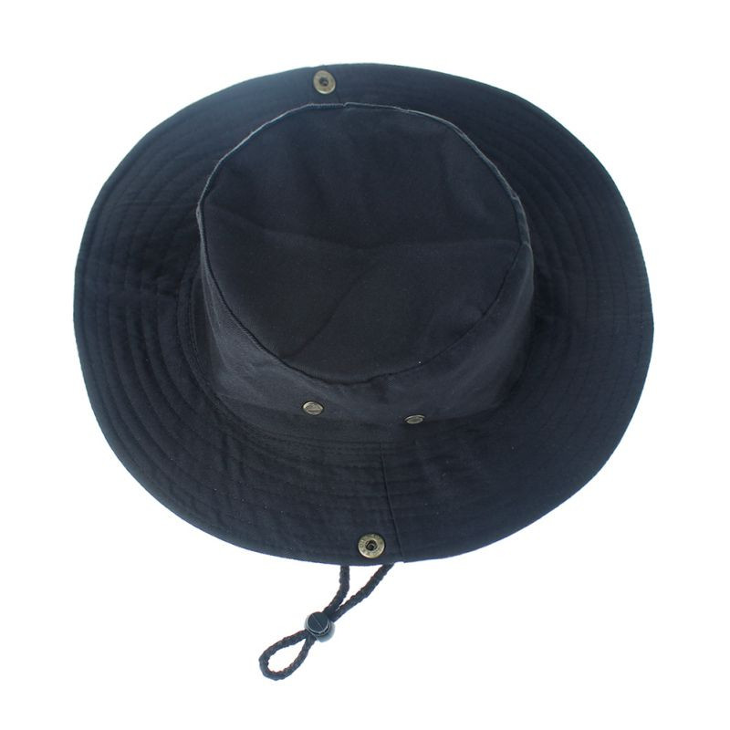 Õues Meeste mütsid Kalastusmüts Ühevärviline laia äärega UV-vastased rannapäikesekaitsekatted Naiste ämbrimüts Suvine Sügis matkamine Matkamüts