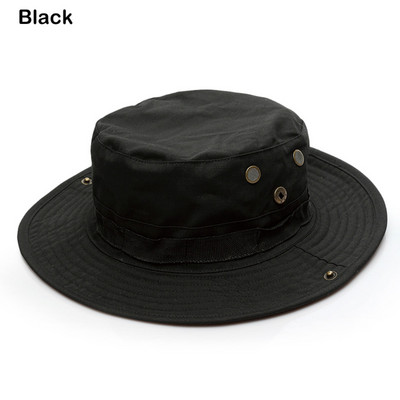 Kamufliažinė Boonie skrybėlė Taktinė JAV armijos kibiro kepurės Karinės daugiakamerės Panamos vasaros kepurė Medžioklė Žygiai Lauke Camo Kepurės nuo saulės Vyrai