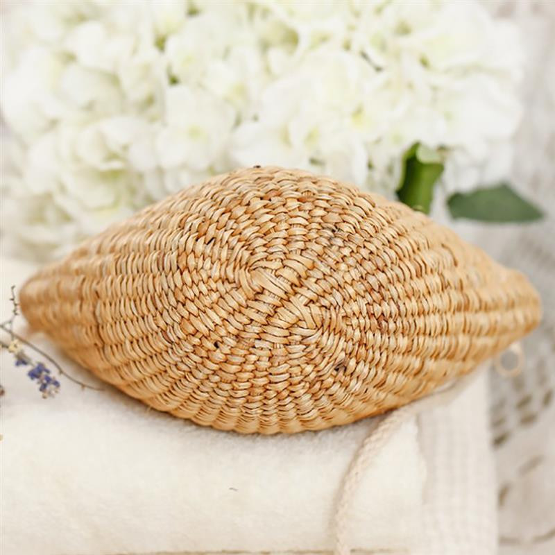 Suvemood Wild Casual Messenger kotid Retro käsitsi valmistatud õlgkott Loominguline kootud rotangist õlgedest kaasaskantav Crossbody kott reisimiseks