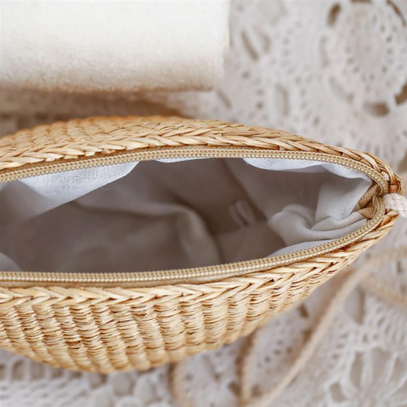 Suvemood Wild Casual Messenger kotid Retro käsitsi valmistatud õlgkott Loominguline kootud rotangist õlgedest kaasaskantav Crossbody kott reisimiseks