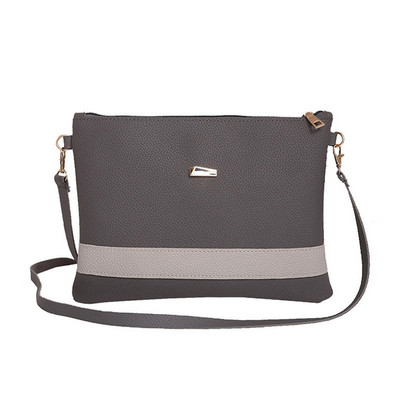 Uus saabunud PU-nahast hitt värvi triibuline lukuga käekott Naiste Crossbody käekott Korea naiste naiste õlakott Populaarne