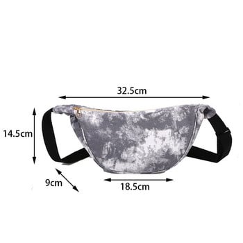 Γυναικεία νέα Fanny Pack Γυναικείες γραβάτες Dye Τσάντες ώμου Καμβάς μόδας Hobo Τσάντα Casual Γυναικεία Καθημερινή Ρετρό Τσάντα Messenger Τσάντα στήθους