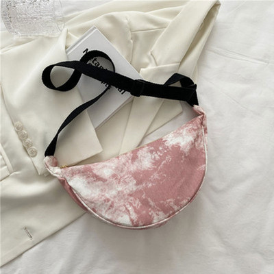 Γυναικεία νέα Fanny Pack Γυναικείες γραβάτες Dye Τσάντες ώμου Καμβάς μόδας Hobo Τσάντα Casual Γυναικεία Καθημερινή Ρετρό Τσάντα Messenger Τσάντα στήθους