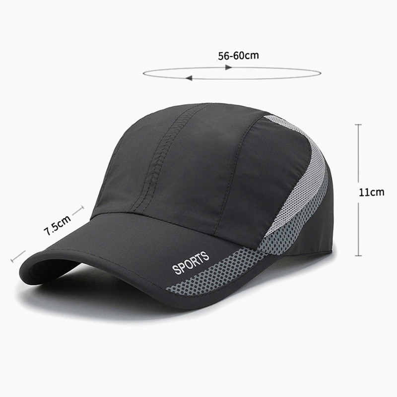 NIXHIT Лятна бързосъхнеща водоустойчива ултратънка дамска мъжка бейзболна шапка Спорт на открито Риболов Шапка за слънце за катерене A239