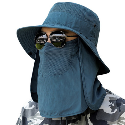 Șepci de pescuit pentru bărbați, detașabilă, pălărie cu găleată, șapcă de drumeție, vară Panama, pălărie pentru soare, șapci de plajă, respirabile, cu uscare rapidă