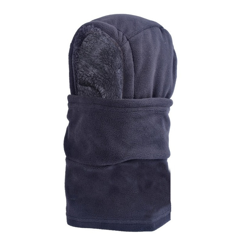 Mască de schi Glugă Cască pentru urechi Căciulă de iarnă rezistentă la vânt pentru bărbați, femei, eșarfă fleece, căciulă pentru gât, grăs, drumeții, alergare, ciclism
