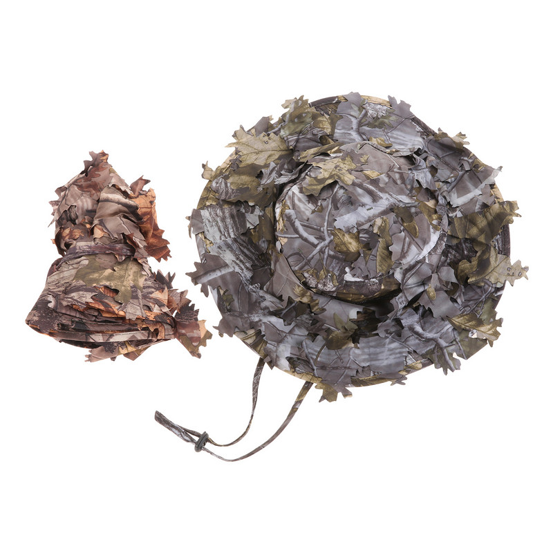 1 arvuti 3D kamuflaažist jahimütsid Snaiper Military taktikaline paintball Airsoft Boonie Müts Armee laia äärega välimatkamüts