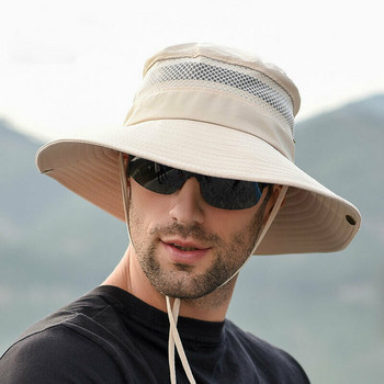 Δυτικά καουμπόικα καπέλα για άντρες Καλοκαιρινό ρετρό διχτυωτό ανδρικό καπέλα με κουβά Καπέλα για διακοπές Ανδρικά καπέλα πεζοπορίας με σχοινί αέρα σταθερό για άνδρες