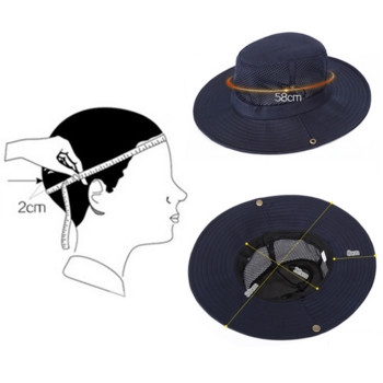 Модна шапка тип кофа за мъже, жени, лятна едноцветна мрежеста дишаща шапка за риболов с широка периферия, анти-UV плажна слънчева шапка