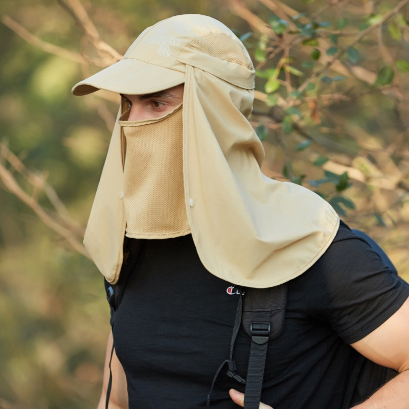 Multifunktsionaalne päikesevari meeste mütsid Kiirelt kuivav eemaldatav hingav suvemüts Pesapallimüts Õues kalapüük Matkamine Meeste päikesemüts