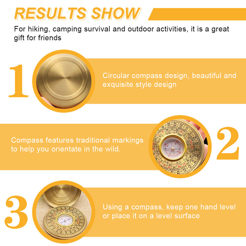 Compass Shui Feng Pocket Chinesepan Ancient Camping Survival Backpacking Turing Navigation Portable Good Gift Home Marine Travel