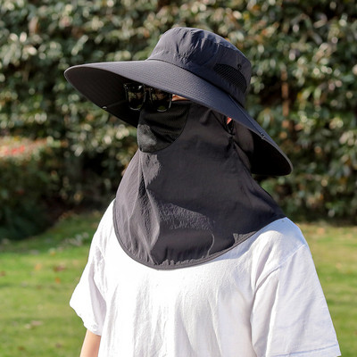 Meeste kalastusmütsid õues reisimiseks Eemaldatav kalamehe ämbrimüts matkamine suvine Panama päikesesirm Kiiresti kuivav hingav rand