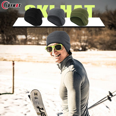 Winter Running Beanies Θερμικό καπέλο Fleece Σκι Αντιανεμικό κάλυμμα αυτιού Ζεστά καπέλα Πεζοπορία σκι Ποδηλασία Snowboard Αθλητικό καπέλο καπέλο