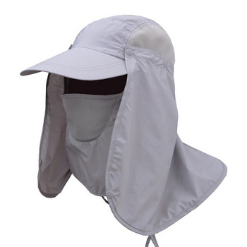UV защита Риболовна шапка Планинско катерене Слънцезащита във всички посоки Бързосъхнеща Спорт Туризъм Къмпинг Козирка Капак за лице и врата