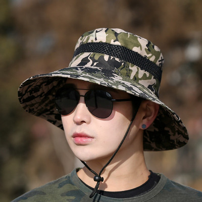 Férfi napernyő sapka szabadtéri sport sapka nyári fényvédő nagy karimájú halász sapka Szúnyogmegelőzés horgászat túrázás mászókalap