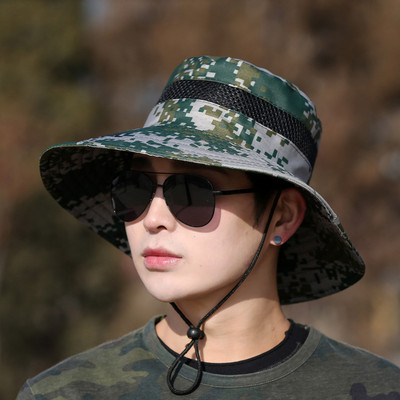 Férfi napernyő sapka szabadtéri sport sapka nyári fényvédő nagy karimájú halász sapka Szúnyogmegelőzés horgászat túrázás mászókalap