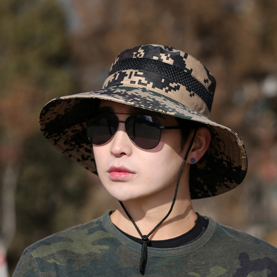 Férfi napernyő sapka szabadtéri sport sapka nyári fényvédő nagy karimájú halász sapka Szúnyogmegelőzés horgászat túrázás mászókalap