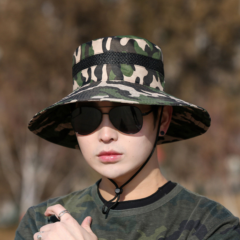 Férfi napernyő sapka szabadtéri sport sapka nyári fényvédő nagy karimájú halász sapka Szúnyogmegelőzés horgászat túrázás mászókalap