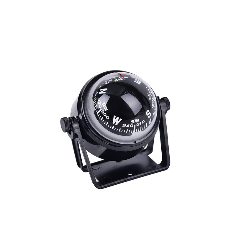 1PC Περιστρεφόμενη Πυξίδα Ταμπλό Dash Mount Marine Boat Truck Car Μαύρο Χρώμα