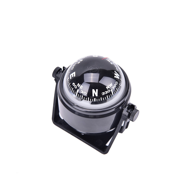 1PC Περιστρεφόμενη Πυξίδα Ταμπλό Dash Mount Marine Boat Truck Car Μαύρο Χρώμα