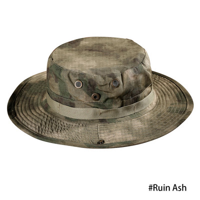 Mehed jaht Matkamine õues Camo päikesemütsid Kamuflaažmüts Taktikaline USA armee ämbrimütsid Militaar Panama suvemüts