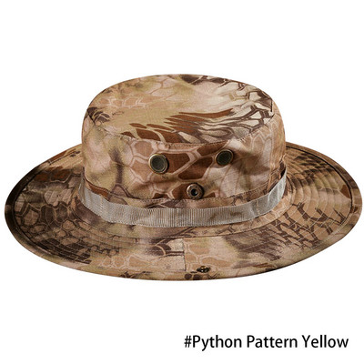 Mehed jaht Matkamine õues Camo päikesemütsid Kamuflaažmüts Taktikaline USA armee ämbrimütsid Militaar Panama suvemüts