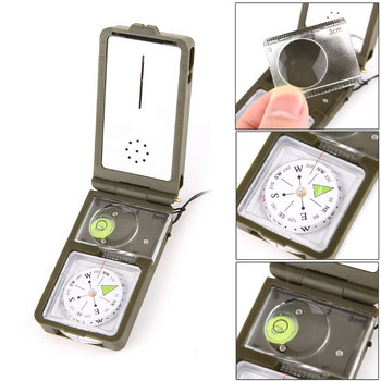 Camping Survival Compass Clamshell Compass Survival Compass Gear Στρατιωτική πυξίδα για υπαίθριο κάμπινγκ Πεζοπορία αναρρίχησης