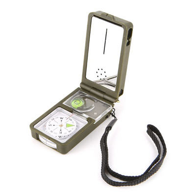 Camping Survival Compass Clamshell Compass Survival Compass Gear Στρατιωτική πυξίδα για υπαίθριο κάμπινγκ Πεζοπορία αναρρίχησης