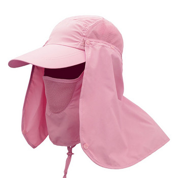 Риболовни шапки с клапа Мъже Жени Бързосъхнещ сенник UV защита Подвижен капак за врата на ухото Аксесоари за спортно облекло на открито