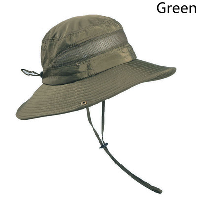 Uus õuespüügi matkamüts meeste suvine päikesemüts kalamehemüts võrgust hingav UV-vastane suur laia äärega päikesekaitsemüts