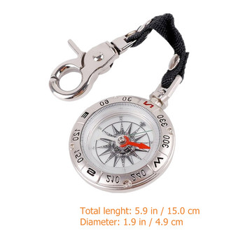 Джобен компас Преносим часовник за открито Инструменти за навигация Mini Vival Туризъм Точност Аварийно плаване с лодка Старинно ориентиране