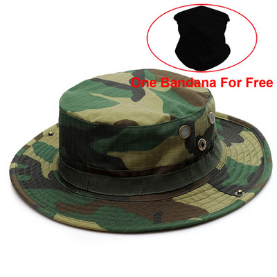 Meeste kamuflaaž-taktikaline müts, sõjaväeline müts USA armee mütsid Camo välistingimustes päikesekaitse ämbrikübar kalapüügi matka jahi mütsid