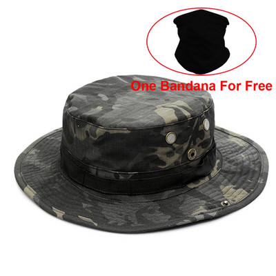 Meeste kamuflaaž-taktikaline müts, sõjaväeline müts USA armee mütsid Camo välistingimustes päikesekaitse ämbrikübar kalapüügi matka jahi mütsid
