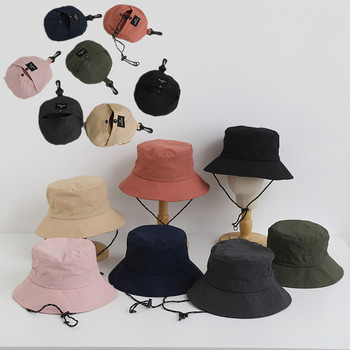 Καλοκαιρινά καπέλα για τον ήλιο Ανδρικά Γυναικεία Λεπτό πτυσσόμενο καπέλο ψαρέματος που στεγνώνει γρήγορα Καπέλα πλατύ γείσο