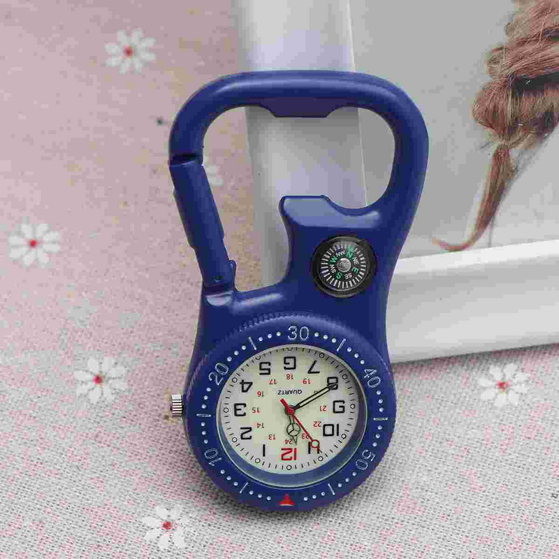 Ρολόι Pocket Compass Clip Ανδρικά ρολόγια Carabiner ανοιχτήρι μπουκαλιών Φωτεινό Backpacker Digital S Fob