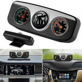 11,2 cm 3 in1 Automašīnas transportlīdzekļa paneļa termometrs Higrometrs Kompass Navigācija Bumba Navigācijas Kompass Kempings Pārgājieni