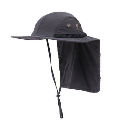 Слънцезащитна рибарска шапка Ветроустойчива шапка с широка периферия Алпинизъм Дишащи шапки за туризъм