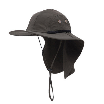 Слънцезащитна рибарска шапка Ветроустойчива шапка с широка периферия Алпинизъм Дишащи шапки за туризъм