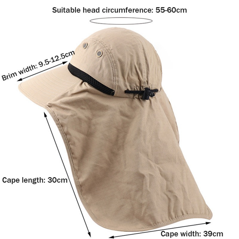 Слънцезащитна рибарска шапка Ветроустойчива шапка с широка периферия Алпинизъм Дишащи шапки за туризъм